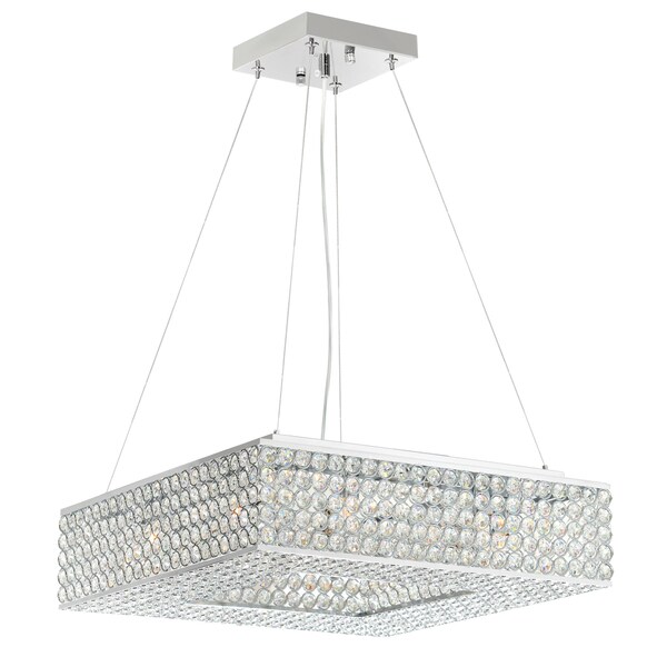 Cwi Lighting Dannie 8 Light Chandelier With Chrome Finish QS8391P18C-S - main